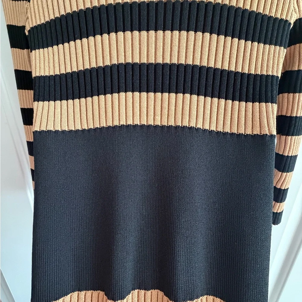 New York & Co.- Gabrielle Union collection - Elegant Striped Long Sleeve Dress - Picture 10 of 15